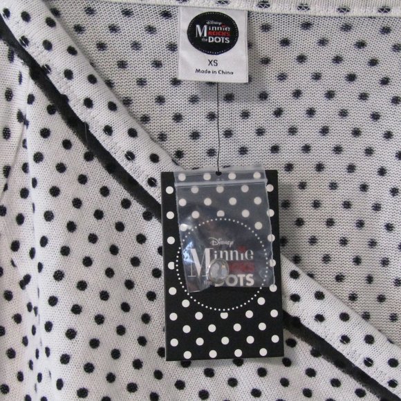 NWT Minnie Rocks The Dots Cardigan Sweater XS - Picture 5 of 8
